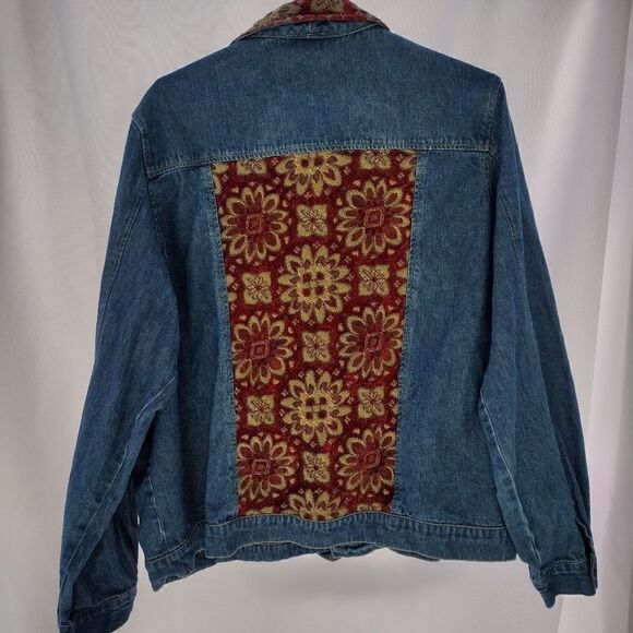 Barn fly tapestry denim jacket - Picture 2 of 7